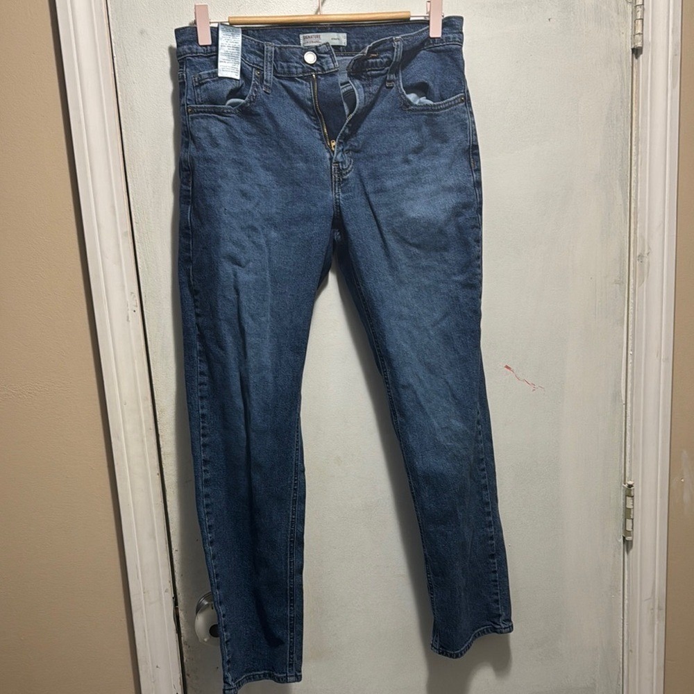 Levi Strauss Signature Athletic Fit Jeans Men's‎ W30 L30 Blue Wash Denim